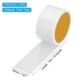 thumbnail image 2 of Uxcell Ruban Adhésif, Ruban de Sol Imperméable Sans Résidu Non Réfléchissant Facile à Déchirer Blanc 2 Pouces x 11 Yards, 2 of 6