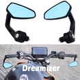 thumbnail image 4 of Convex Lens Motorcycle Bar End Mirrors, Optimized for Clear Vision in All Conditions, Suitable for Shockproof, Corrosion-Resistant Riding on Most Motorcycles, Street Bikes, ATVs,, 4 of 7
