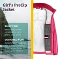 thumbnail image 4 of Marmot PreCip Girls' Lightweight Waterproof Rain Jacket, Pink Rock, Medium, 4 of 4