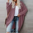 thumbnail image 3 of ShomPort Oversized Cardigans for Women Open Front Long Sleeve Knit Sweaters Coat with Pockets, 3 of 5