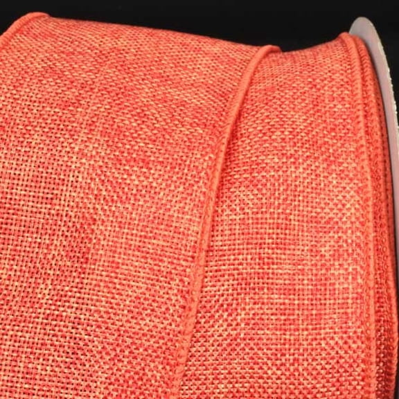 The Ribbon People Orange Fine Burlap Wired Craft Ribbon 3" x 40 Yards