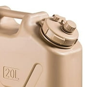 Scepter Lightweight BPA 5 Gallon 20 Liter Water Storage Container, Sand
