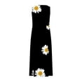 thumbnail image 5 of Vestido de Verano Casual sin Mangas de Lino de Cuello Redondo Impreso Maxi, Vestido de Verano Largo Y Cómodo, 5 of 5