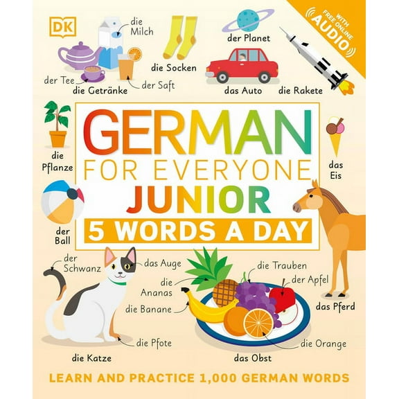 DK 5-Words a Day German for Everyone Junior: 5 Words a Day, (Paperback)