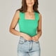 thumbnail image 2 of Moda mujer verano cuello cuadrado sin mangas sólido Casual Tank Top blusa Fridja gh3243, 2 of 9