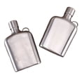 thumbnail image 4 of Stainless Steels Square Wine Flasks Whiskeys Pots Portable Beer Container, 4 of 8