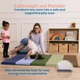 thumbnail image 4 of ECR4Kids SoftZone 6-Section Rainbow Runway Activity Mat, Folding Playmat, Earthtone, 4 of 9