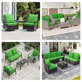 thumbnail image 4 of STARY Outdoor Deep Seat Cushions for Patio Furniture, 24"x24" Replacement Sectional Cushions for Outdoor Sofa, Armchair, 4 Pieces, Green, 4 of 8