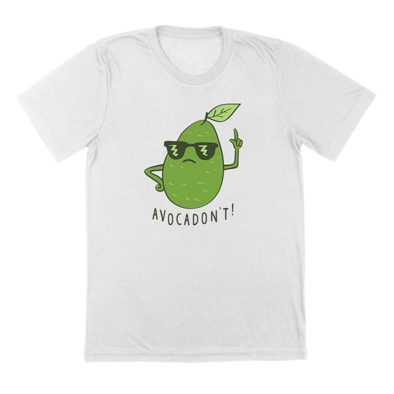 Avocadont Humor Graphic White Mens T-Shirt