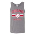 thumbnail image 2 of Wild Bobby City of Chicago CHI Basketball Fantasy Fan Sports Mens Tank Top, Heather Grey, 3X-Large, 2 of 5