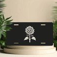 thumbnail image 6 of 1 Pcs 2D Flat License Plate Covers & Frames, Sunflower For Decorative Front, Waterproof For Decoration Aluminum License Plate Covers & Frames Cover For Men Women, 12" X 6", 6 of 7