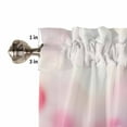 thumbnail image 5 of Hokiten Rod Pocket Curtain Valance, Pink Rose Fantasy Farmhouse Window Valance for Living Room, Bedroom, Kitchen Elegance Floral Romantic Reflection 60"W x 18"L, 5 of 8