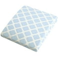 thumbnail image 2 of Kushies Feuille de Coussin de Changement Flanelle Équipée - Treillis Bleu, 2 of 3