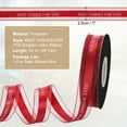 thumbnail image 2 of Uxcell Satin Ribbon, Best Wishes for You Valentine Ribbon for Gift Wrapping Fabric Ribbon for Craft DIY Wedding Birthday Valentine's Day Bouquet Accessories Wine Red, 2 of 7
