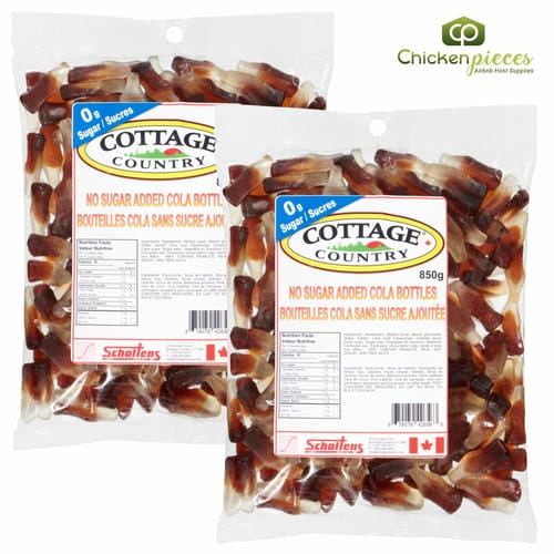 Cottage Country No Sugar Added Cola Bottles 1000g/2.20Lbs