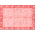 thumbnail image 1 of Ahgly Company Machine Washable Indoor Rectangle Abstract Red Modern Area Rugs, 5' x 8', 1 of 4