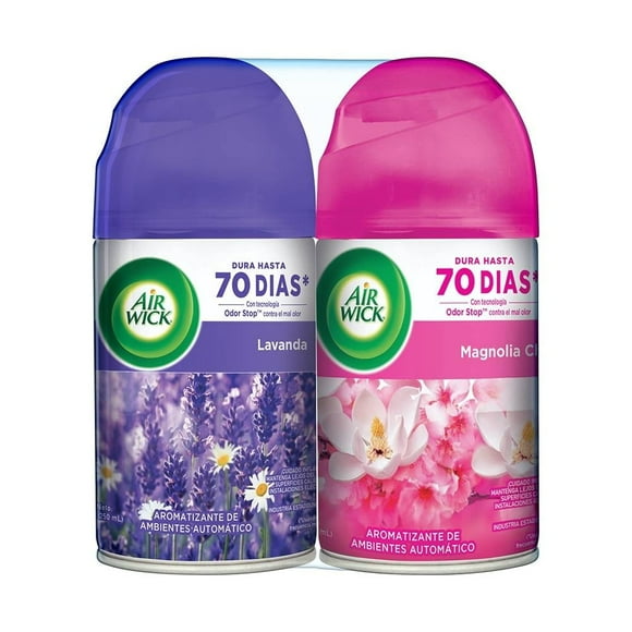 Aromatizante ambiental Air Wick freshmatic mixto 2 pzas 250 ml c/u