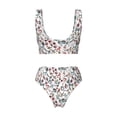 thumbnail image 5 of Daiia Christmas Elements Women's Bikini Set Two Piece Swimsuit High Waisted Bikini Adjustable Straps Bikini Perfect for Beach, Pool, and Summer Vacation-Large, 5 of 9
