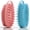 Pink & Blue, variant on AIMAIAIMAI 2-Pack Silicone Body Scrubber | Dual-Sided Silicone Loofah & Scalp Massager | Hygienic, Quick-Drying Bath Brush for All Ages (Pink & Black)