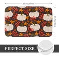 thumbnail image 2 of Non Slip Door Mat, Autumn White Pumpkin Fast Drying Bath Tub Mats, Absorbent Bathroom Rugs Entrance Welcome Mat, Bath MatS for Tub, Floor, Home, Kitchen, Hotel,16x24in, 2 of 7