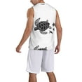 thumbnail image 2 of Sikiie Family Of Sea Turtles Basketball Jersey Reversible Men's Mesh Athletic Sports Shirts Training Practice S-4XLSmall, 2 of 6
