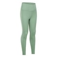 thumbnail image 4 of GEWSEY High Waisted Yoga Leggings for Women 25'' Ultra Soft Workout Pants Squat Proof Athletic Legging for Running (Light Green, XS), 4 of 7