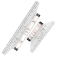 thumbnail image 5 of MOKKHNB 2Pcs Multi Function Transparent Drawing Ruler with Parallel and Angle Measuring Features, 5 of 9