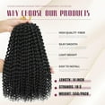 thumbnail image 2 of WEIF-Passion Twist Hair Water Wave Braiding Hair for Butterfly Style Crochet Braids Bohemian Hair Extensions (14inch (Pack of 7), #1B), 2 of 4