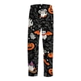 thumbnail image 6 of Evdexr Mens Halloween Pajama Pants 2026 Jack O Lantern Ghost Cobweb Printed Pajamas Elastic Waist Drawstring Trousers Sleep Holiday Breathable Pants with Pocket XL, 6 of 6