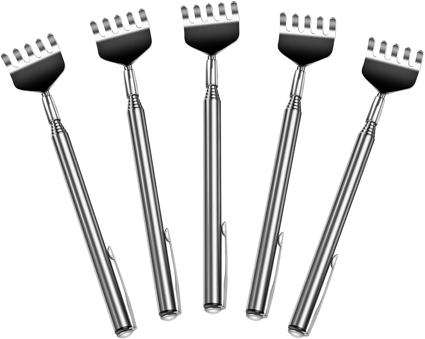 (5Pack) Telescoping Back Scratcher , Portable Extendable Telescopic