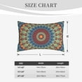 thumbnail image 6 of EasygdpRound Mandala Polyester Fiber Double-Sided Pillowcase,Super Soft,Comfortable And Luxurious Pillowcase,Not Easy To Break Or Deform- 20"X30", 6 of 9