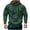 Army Green, variant on Men's Sports Hoodies Button Down Drawstring Solid Color Pullover Tops Casual Stylish Hooded Sweatshirts With Pocket (XL, White)