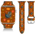thumbnail image 1 of Correa de reloj de Acción de Gracias compatible con Halloween Apple Watch 38/40/41/42/44/45 mm pulseras ajustables de silicona Feliz Navidad correa de reloj inteligente para IWatch Series 8 7 6 5 4 3, 1 of 4