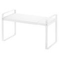 thumbnail image 1 of Unique Bargains Expandable Cabinet Shelf Organizers, Kitchen Counter Shelves, Stackable Counter Storage Shelf for Bathroom Pantry, White, 1 of 6