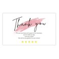 thumbnail image 1 of Etiqueta de tarjeta de agradecimiento rosa, tarjeta de regalo de agradecimiento, embalaje de regalo, inserto decorativo, tarjeta en inglés, 1 of 6