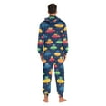 thumbnail image 4 of FORMRS Onesies Pajama for Adults Unisex Hoodie Winter Jumpsuit One Piece Sleepwear, Sizes S-2XL, Rainbow Space Cat, 4 of 7