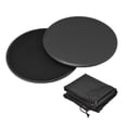 thumbnail image 1 of Unique Bargains Exercise Core Sliders, 175mm Dia. Glider Discs with Cloth Bag for Full Body Workout, Black, 1Set, 1 of 6
