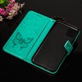 thumbnail image 6 of SaniMore Case for iPhone 15 (6.1" 2023), PU Leather Full-body Protective Cover with Luxury Embossed Butterfly [Wrist Strap & Card Slots & Flip Kickstand] Shockproof Wallet Cover, 
Green, 6 of 9