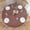 Brown, variant on NLMUVW Round Fitted Vinyl Tablecloth with Elastic Edge 100% Waterproof Oil Proof PVC Table Cloth Wipe Clean Table Cover for Indoor and Outdoor, Red Flower, 40"- 44"