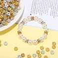 thumbnail image 4 of MIANGASTORE 600pcs Bead Spacers Jewelry Making Findings Metal Spacer Beads Glitter Rhinestone Beads, 4 of 9