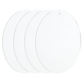 Uxcell PMMA Blank Acrylic Discs Small 1.5 Inch with Hole for Vinyl Projects  15 Pack