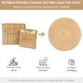 thumbnail image 4 of Rug Ramanta Home Hand Woven Jute Braided 120cm Round Natural, 4 of 9