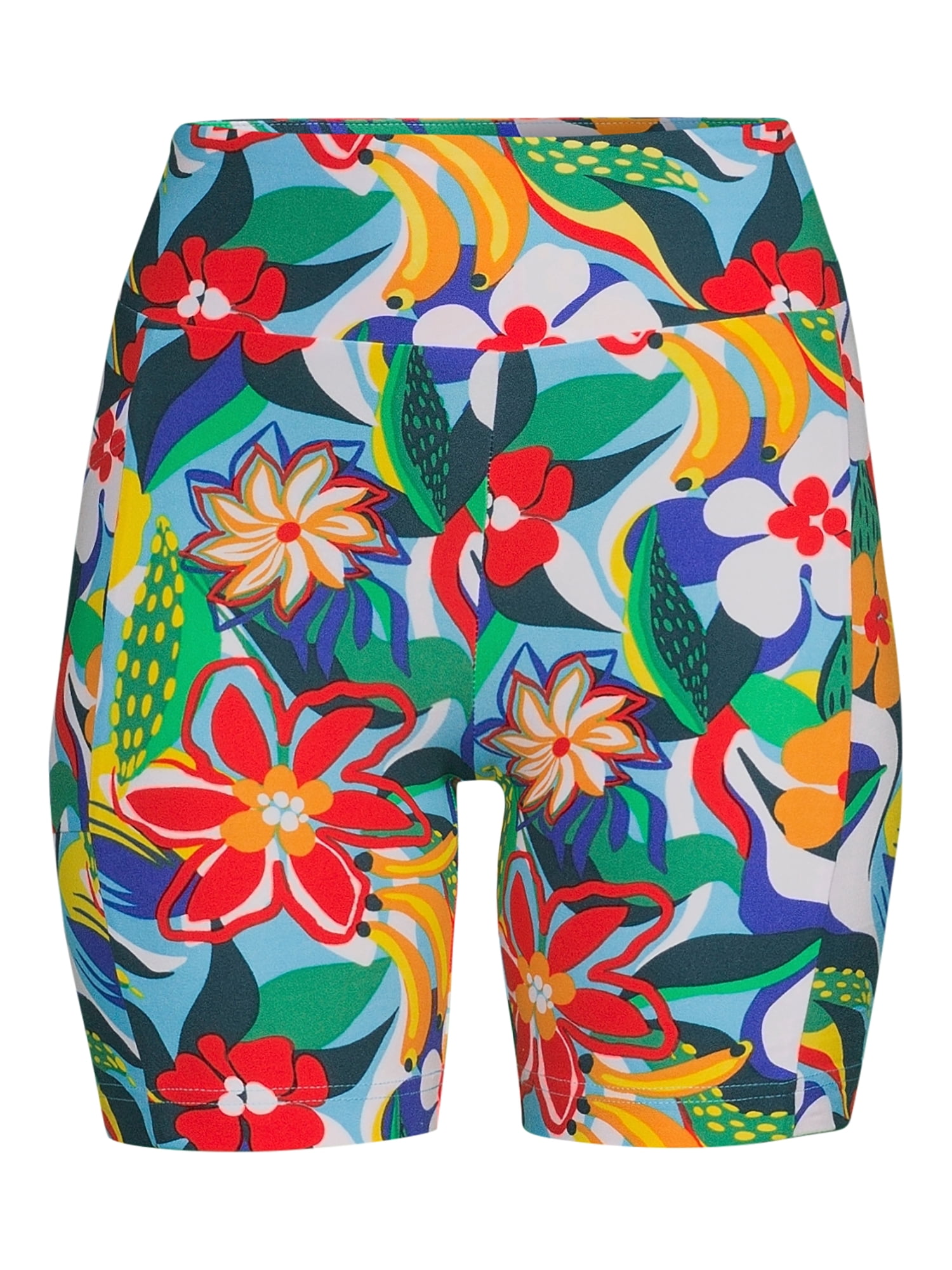 No Boundaries Juniors' Bike Shorts with Pocket, Size XS-3XL