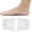 Clear, variant on Arch Support Pad for Flat Feet | Soft Silicone Half Pad for Men Women | Massage Arch Insole Cushions for Standing Walking Running | Reusable Silicone Foot Arch Inserts for Outdoor Sports