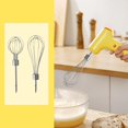 thumbnail image 4 of a de mano eléctrica portátil a de mano recargable USB a de mano eléctrica inalámbrica de mano para comida de bebé, pastel, cocina , Amarillo 2 Varill Amarillo 2 Varils Baoblaze Mezclador de mano, 4 of 8