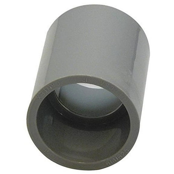 Cantex 6141626 Gray PVC Coupling With Center Stop 1-1/4 Inch