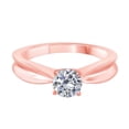 thumbnail image 5 of AoneJewelry 1/2 Carat 10K White, Yellow & Rose Gold Solitaire Diamond Engagement Ring, 5 of 5