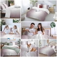 thumbnail image 5 of 3 Piece Dark Purple Ombre Duvet Cover Set California King,Microfiber Comforter/Quilt Cover with Corner Ties and 2 Pillowcases,Modern Gradient Abstract Art All Season Soft Bedding with Zipper Closure, 5 of 8