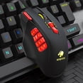 thumbnail image 1 of TFixol Wired Programmable Gaming Mouse 4000DPI Ergonomic Mouse 18 Programmable Buttons/ 4 Adjustable DPI Levels/ Wight Tuning Set Red, 1 of 8