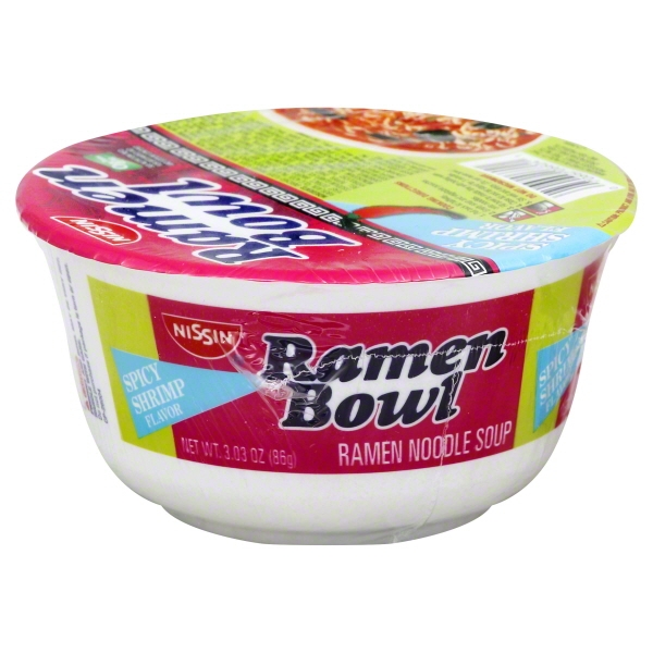 Nissin Ramen Bowl Spicy Shrimp Flavor, 3.03 OZ
